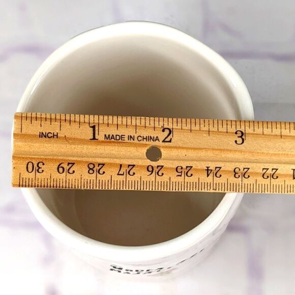 Rae Dunn UNDER THE MISTLETOE Ceramic Cup Candle Holder - Picture 5 of 6